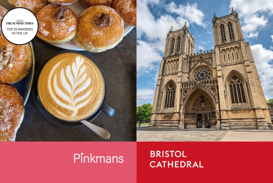 Pinkman doughnuts and Bristol Cathedral 